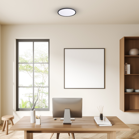 Plafoniera Milagro Maq LED 32W 3400lm 3000K/4000K/6500K 230V Black Plastic IP40 [4]