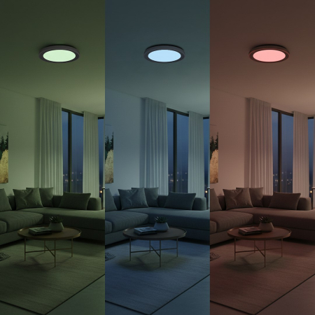 Plafoniera Milagro Melo LED 36W 3600lm RGBW 230V White Metal & Plastic IP20 [2]