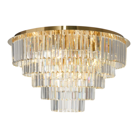 ILUMINAT - Plafonieră Milagro Milano  12xE14 max 40W   230V/50Hz Gold Metal & Cristal IP20