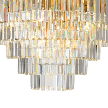 Plafonieră Milagro Milano  12xE14 max 40W   230V/50Hz Gold Metal & Cristal IP20 [1]