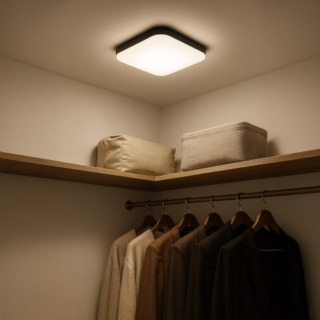 Plafoniera Milagro Nemo LED 17W 1690lm 4000K 230V Black Metal & Plastic IP44 [3]