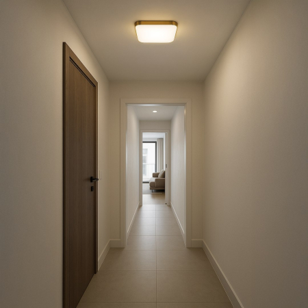 Plafoniera Milagro Nemo LED 17W 1690lm 4000K 230V Gold Metal & Plastic IP44 [2]