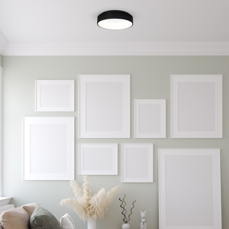 Plafoniera Milagro Ohio LED 40W 1680lm 3000K/6000K 230V Black Metal & Acril IP20 [4]