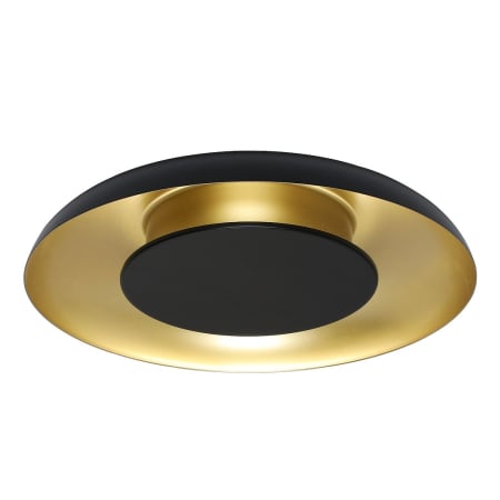 ILUMINAT - Plafoniera Milagro Piattino LED 30W 1900 lm 3000K/4000K/6000K 230V Black & Gold Metal & Acril IP20