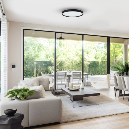 Plafoniera Milagro Ringo LED 36W 3250lm RGBW 230V Black Metal & Plastic IP20 [5]