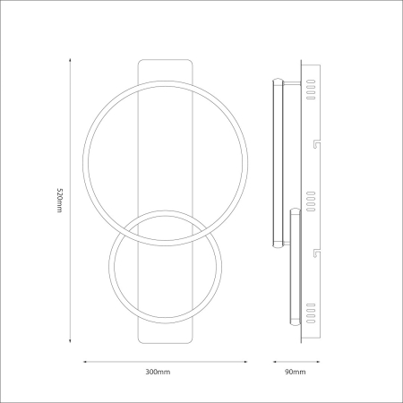 Plafoniera Milagro Rowena LED 14W 730 lm 4000K 230V Black & Wood Metal IP20 [7]