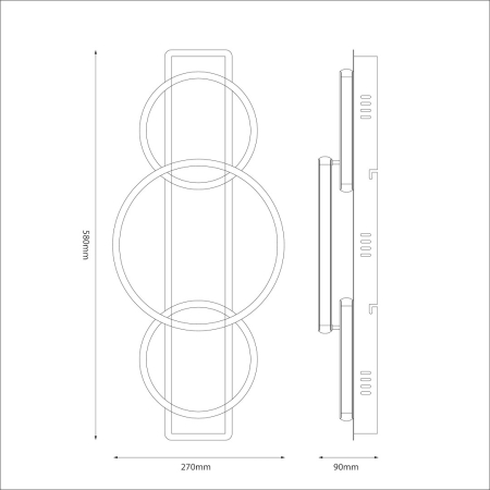 Plafoniera Milagro Rowena LED 18W 1030 lm 4000K 230V Black & Wood Metal IP20 [7]