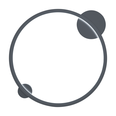 Plafoniere - Plafoniera Milagro Saturno LED 25W 1400lm 4000K 230V Black Aluminiu & Plastic IP44