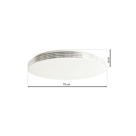 Plafoniera Milagro Siena LED 80W 5600lm 3000K/6000K 230V White Metal & Plastic IP20 [6]