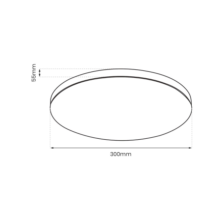 Plafonieră Milagro Slimi  18W 2300 lm 4000K 230V/50Hz Black & White Polipropilena & Polistiren IP40 [7]