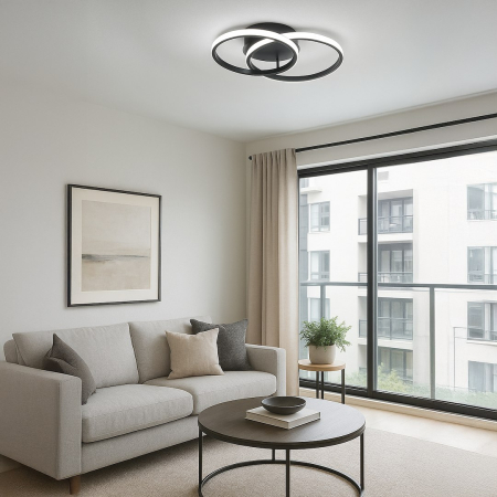 Plafoniera Milagro Titano LED 12W 710 lm 4000K 230V Black Metal IP20 [2]