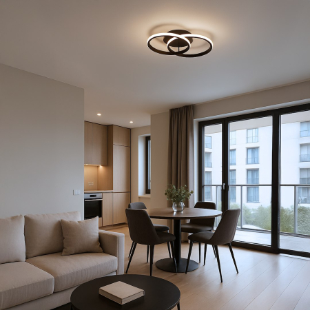 Plafoniera Milagro Titano LED 12W 710 lm 4000K 230V Black Metal IP20 [1]