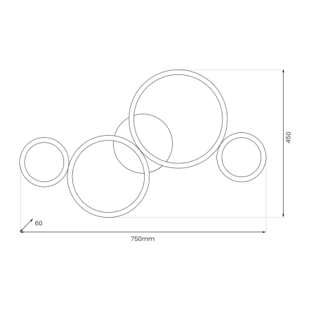 Plafonieră Milagro Universe  30W 2500lm 4000K 230V/50Hz Black Metal & Plastic IP20 [3]