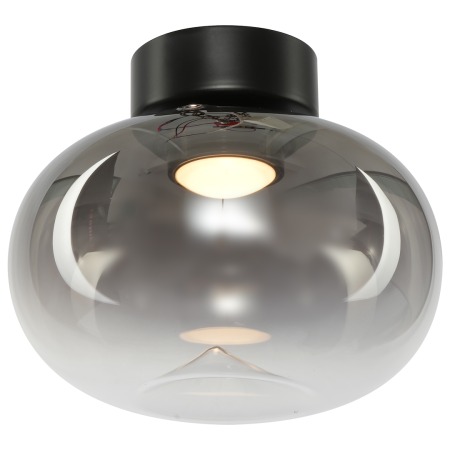 Plafoniera Milagro Vaso LED 4W 388lm 3000K 230V Black Metal & Sticla IP20 [1]