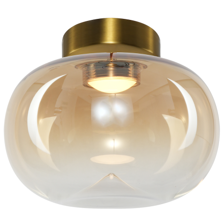 Plafoniera Milagro Vaso LED 4W 388lm 3000K 230V Gold & Amber Metal & Sticla IP20 [1]