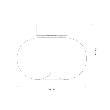 Plafoniera Milagro Vaso LED 4W 388lm 3000K 230V Gold & Amber Metal & Sticla IP20 [4]