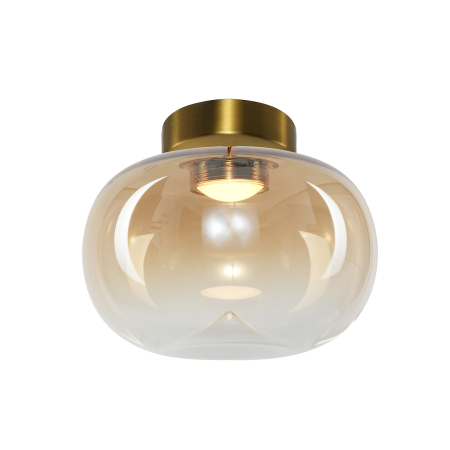 ILUMINAT - Plafoniera Milagro Vaso LED 4W 388lm 3000K 230V Gold & Amber Metal & Sticla IP20