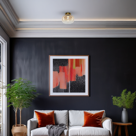 Plafoniera Milagro Vaso LED 4W 388lm 3000K 230V Gold & Amber Metal & Sticla IP20 [3]