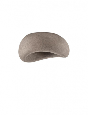 ILUMINAT INTERIOR - Plafoniera Nova Luce 9002680 AERE E27 1x12W  Polyurethane & Resin Stone Brown 500 x 400mm IP20
