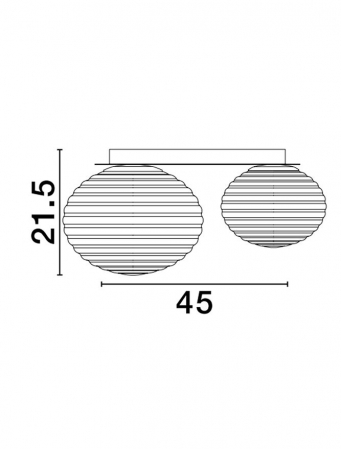 Plafoniera Nova Luce ALLEN E14 1x5W   Matt Gold Metal & Milky White Structured Glass IP20 [3]