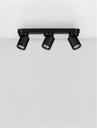 Plafoniera Nova Luce AMECY 9011342 GU10 3x10W    Sandy Black Aluminium  IP20 [2]
