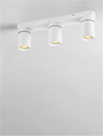 Plafoniera Nova Luce AMECY 9011343 GU10 3x10W    Sandy White Aluminium   IP20 [6]