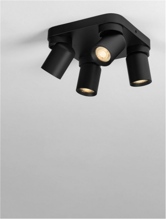 Plafoniera Nova Luce AMECY 9011344 GU10 4x10W    Sandy Black Aluminium  IP20 [4]