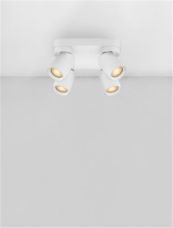 Plafoniera Nova Luce AMECY 9011345 GU10 4x10W    Sandy White Aluminium   IP20 [3]