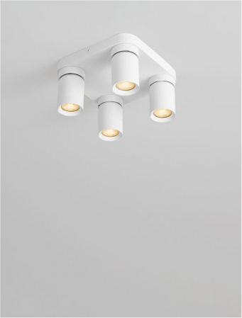 Plafoniera Nova Luce AMECY 9011345 GU10 4x10W    Sandy White Aluminium   IP20 [4]