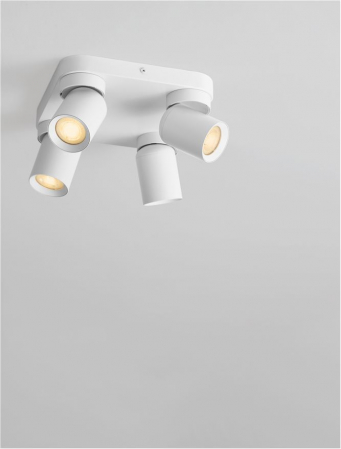 Plafoniera Nova Luce AMECY 9011345 GU10 4x10W    Sandy White Aluminium   IP20 [6]