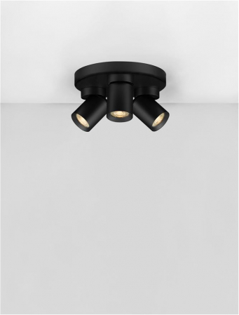 Plafoniera Nova Luce AMECY 9011348 GU10 3x10W    Sandy Black Aluminium  IP20 [3]