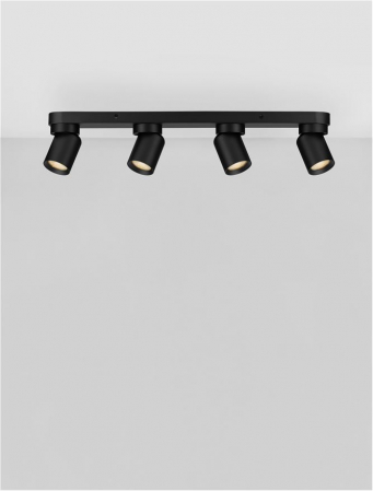 Plafoniera Nova Luce AMECY 9011350 GU10 4x10W    Sandy Black Aluminium  IP20 [3]