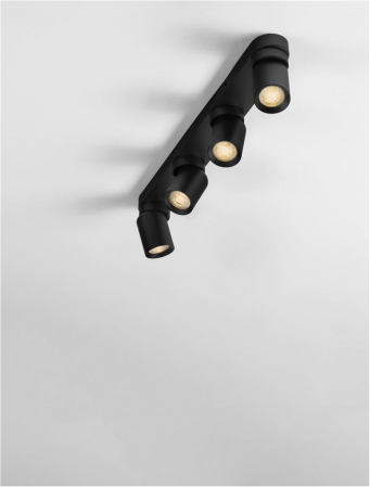 Plafoniera Nova Luce AMECY 9011350 GU10 4x10W    Sandy Black Aluminium  IP20 [4]