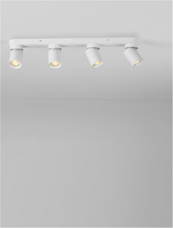 Plafoniera Nova Luce AMECY 9011351 GU10 4x10W    Sandy White Aluminium   IP20 [4]