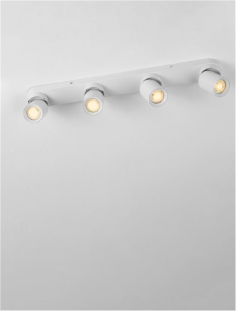 Plafoniera Nova Luce AMECY 9011351 GU10 4x10W    Sandy White Aluminium   IP20 [5]