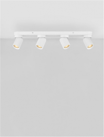 Plafoniera Nova Luce AMECY 9011351 GU10 4x10W    Sandy White Aluminium   IP20 [3]