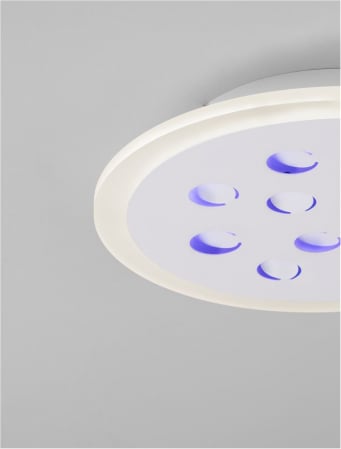 Plafoniera Nova Luce ASTRAEUS 9030649 LED 19W 3000K 1485lm Sandy White Aluminium & Acrylic   Dimmable With remote control IP20 [7]