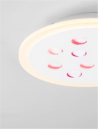 Plafoniera Nova Luce ASTRAEUS 9030649 LED 19W 3000K 1485lm Sandy White Aluminium & Acrylic   Dimmable With remote control IP20 [5]