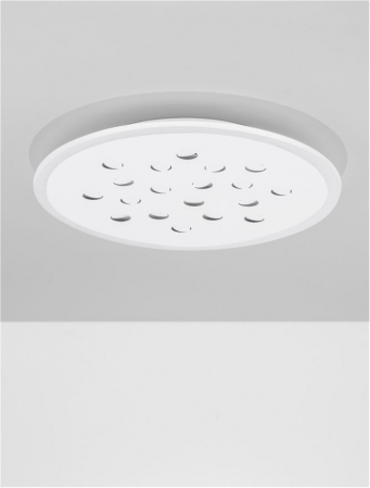 Moderne - Plafoniera Nova Luce ASTRAEUS 9030650 LED 30W 3000K 2357lm Sandy White Aluminium & Acrylic   Dimmable With remote control IP20