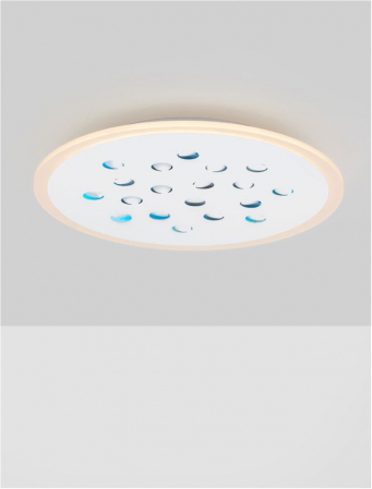 Plafoniera Nova Luce ASTRAEUS 9030650 LED 30W 3000K 2357lm Sandy White Aluminium & Acrylic   Dimmable With remote control IP20 [2]
