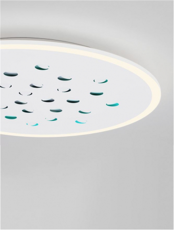 Plafoniera Nova Luce ASTRAEUS 9030651 LED 40W 3000K 3476lm Sandy White Aluminium & Acrylic   Dimmable With remote control IP20 [6]