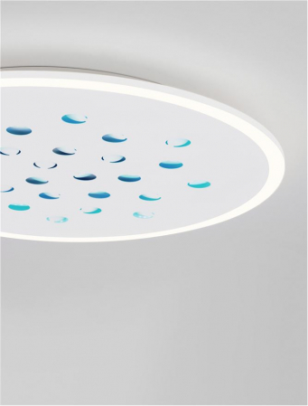 Plafoniera Nova Luce ASTRAEUS 9030651 LED 40W 3000K 3476lm Sandy White Aluminium & Acrylic   Dimmable With remote control IP20 [5]