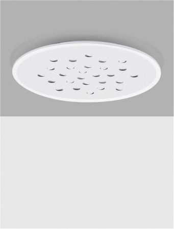 Plafoniera Nova Luce ASTRAEUS 9030651 LED 40W 3000K 3476lm Sandy White Aluminium & Acrylic   Dimmable With remote control IP20 [2]
