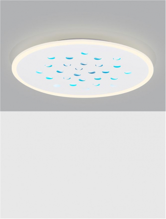 Plafoniera Nova Luce ASTRAEUS 9030651 LED 40W 3000K 3476lm Sandy White Aluminium & Acrylic   Dimmable With remote control IP20 [3]