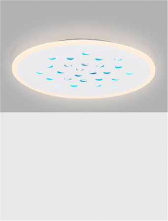 Plafoniera Nova Luce ASTRAEUS 9030651 LED 40W 3000K 3476lm Sandy White Aluminium & Acrylic   Dimmable With remote control IP20 [4]