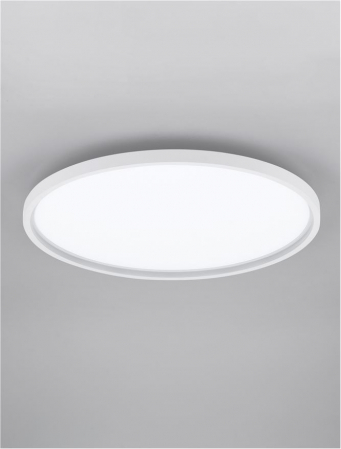 Moderne - Plafoniera Nova Luce CHET 9030652 LED 49W 2700K-5000K 3136lm Sandy White Aluminium & Acrylic   Dimmable With remote control IP20