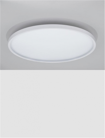 Plafoniera Nova Luce CHET 9030652 LED 49W 2700K-5000K 3136lm Sandy White Aluminium & Acrylic   Dimmable With remote control IP20 [2]