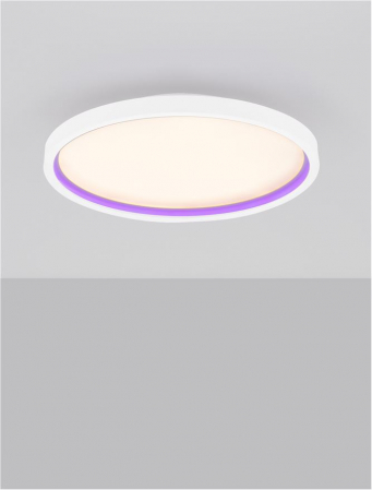 Plafoniera Nova Luce CHET 9030653 LED 30W 2700K-5000K 2057lm Sandy White Aluminium & Acrylic   Dimmable With remote control IP20 [4]