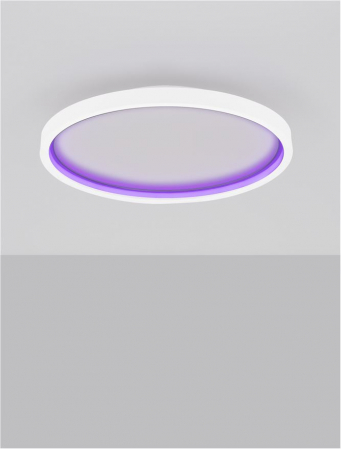 Plafoniera Nova Luce CHET 9030653 LED 30W 2700K-5000K 2057lm Sandy White Aluminium & Acrylic   Dimmable With remote control IP20 [7]