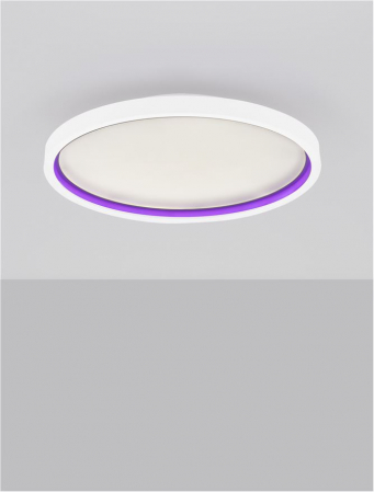 Plafoniera Nova Luce CHET 9030653 LED 30W 2700K-5000K 2057lm Sandy White Aluminium & Acrylic   Dimmable With remote control IP20 [6]